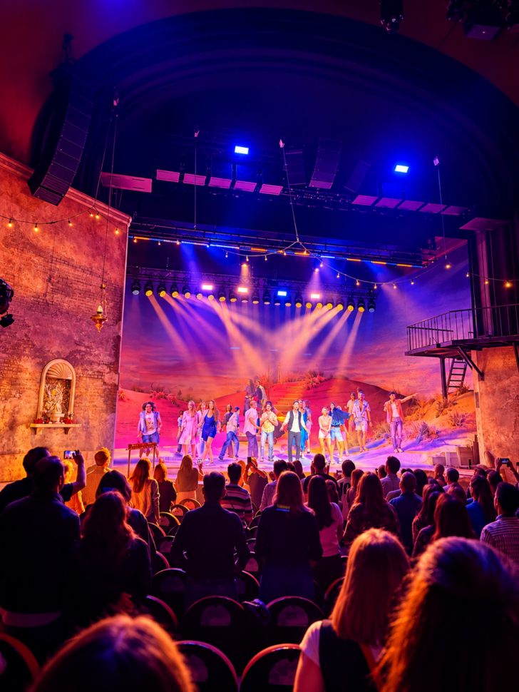 Espectáculo musical en directo en un teatro de Madrid
